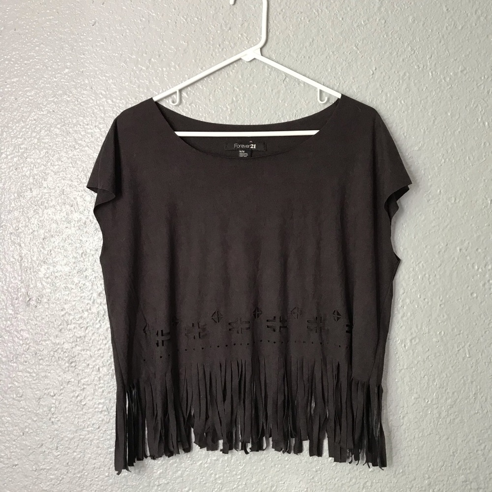 6/$20 + Forever 21 Suede Crop Top
